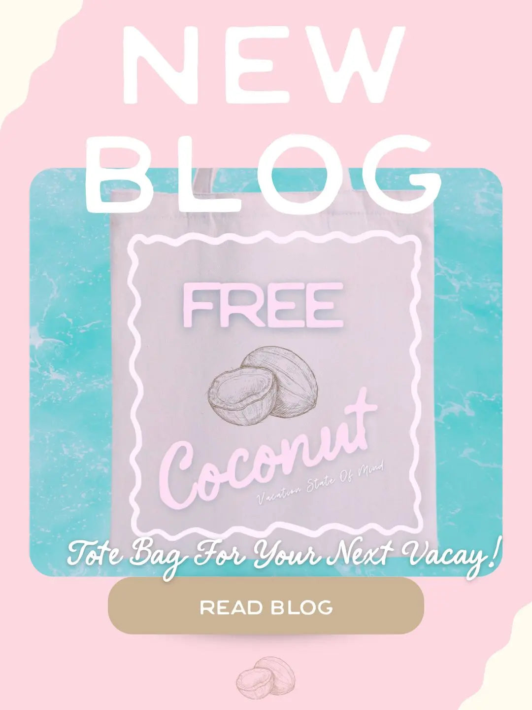 “Free Coconut tote bag giveaway – the best travel tote for beach vacations and sunny getaways”